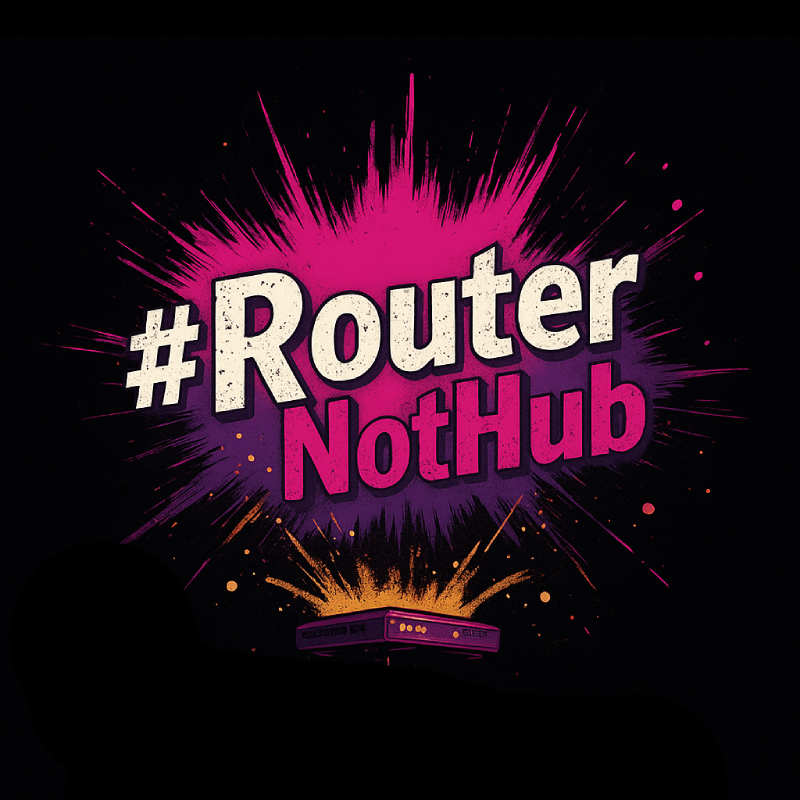 Logotipo de #RouterNotHub